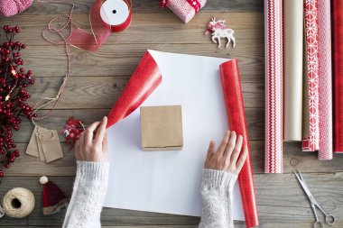 Yılbaşı yeni yıl kavramı kompozisyon