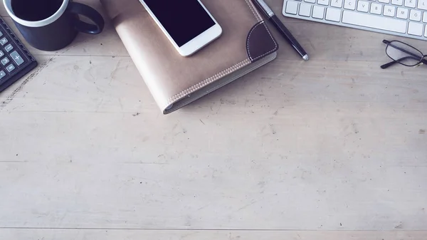 Tavolo Lavoro Fondo Legno — Foto Stock