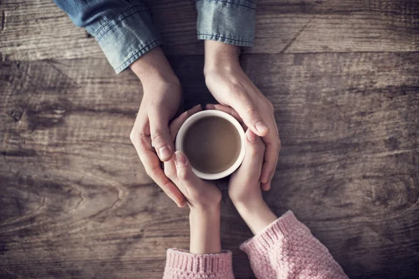 Lover Holding Coffee Cup — Stock Photo, Image