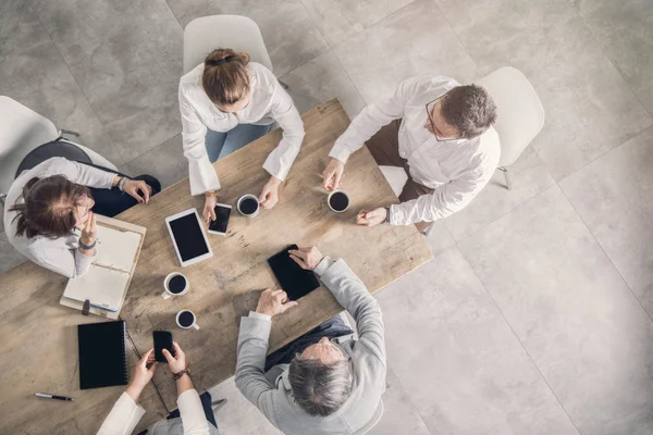 Mesa Trabajo Reunión Negocios — Foto de Stock