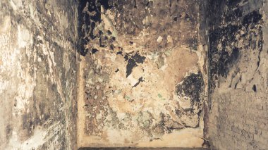 Kirli soluk iç duvar arka plan zarar