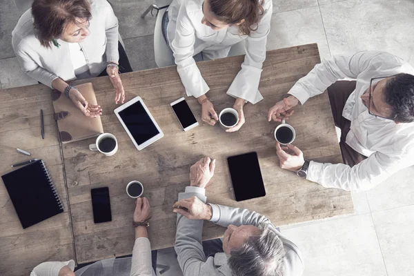 Grupo Empresarios Que Trabajan Oficina — Foto de Stock