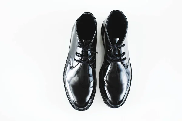 Zapatos Masculinos Vista Ángulo Alto — Foto de Stock