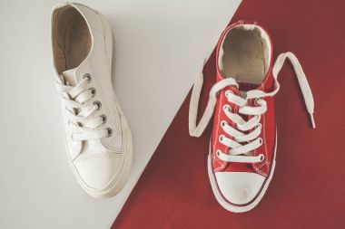 Tuval Ayakkabı yüksek açılı görünüş