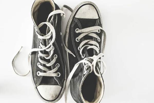 Canvas Shoes High Angle View — Stock Photo, Image