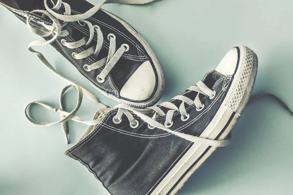 Canvas Shoes High Angle View — Stock Photo, Image