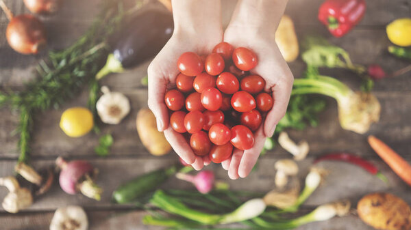 Fresh vegetables healthy food concept