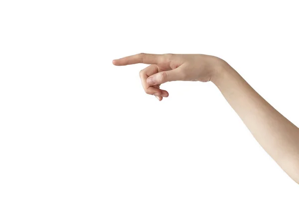 Female Hand Isolated Background — Stock Photo, Image