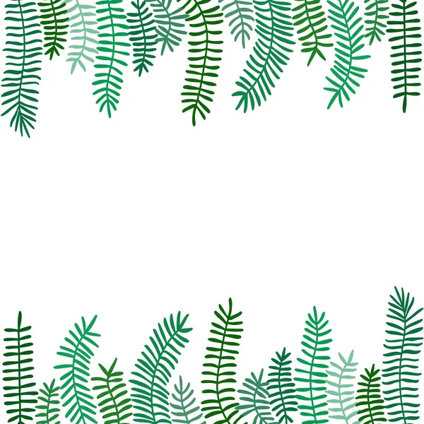 Διάνυσμα Επίπεδη Απεικόνιση Πράσινα Φύλλα Ζούγκλας Τροπικό Μοτίβο Θέση Για — Διανυσματικό Αρχείο