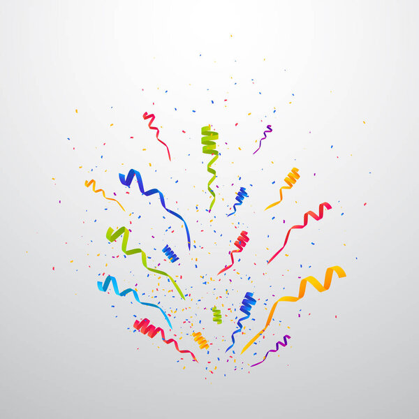 Confetti burst vector illustration