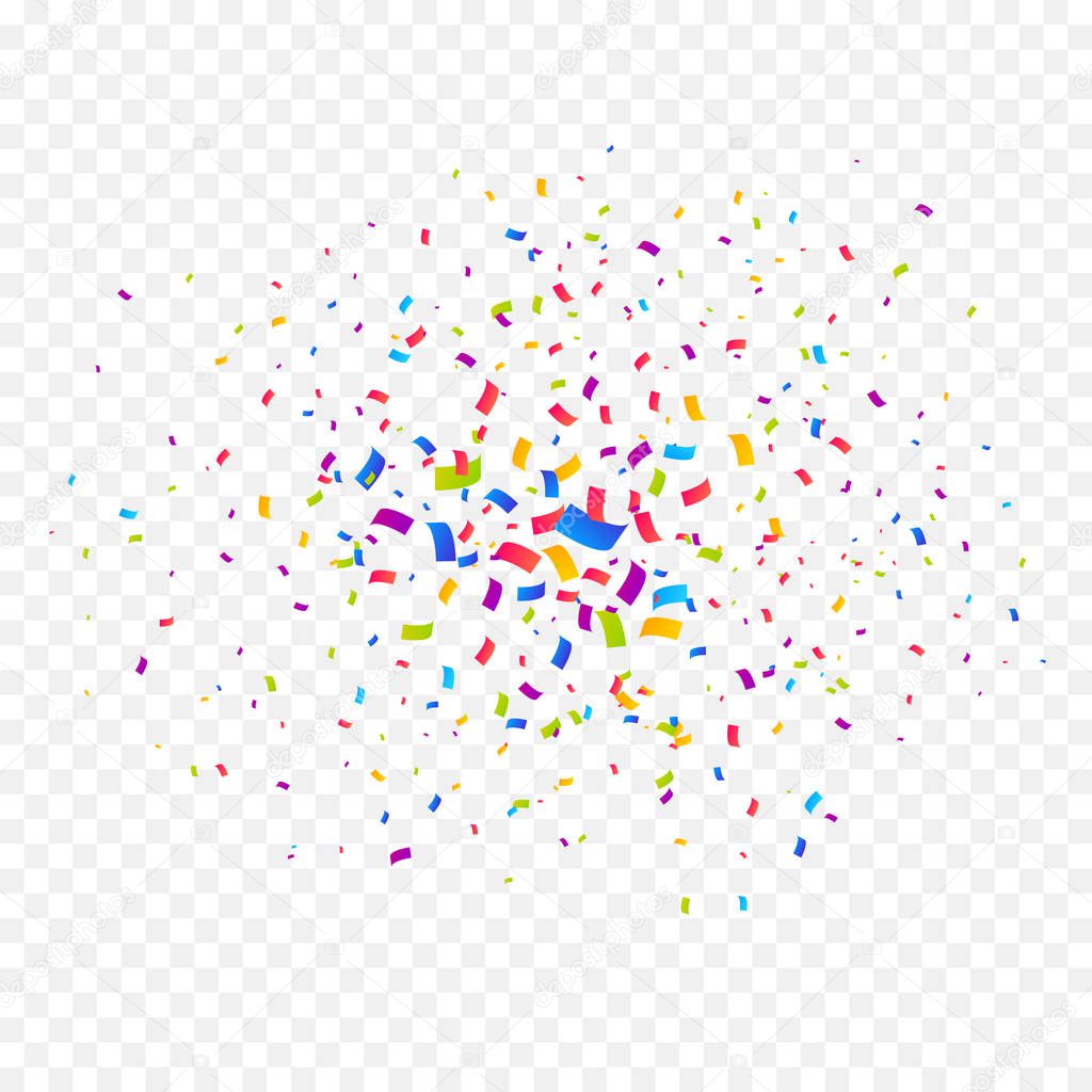 Confetti burst vector illustration