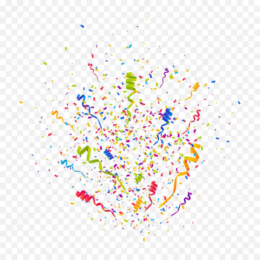 Confetti burst vector illustration