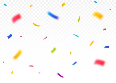 Confetti Pieces Isolated On White Background