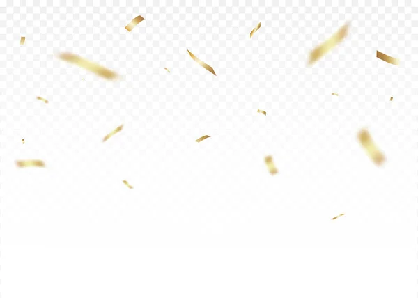 Gold Confetti Party Celebration Background — Stockvektor