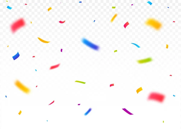 Pièces de confettis isolées sur fond blanc — Image vectorielle