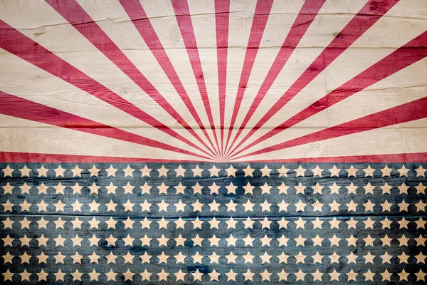 Прапор США на дерев'яній дошці — стокове фото