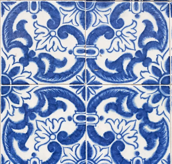 Azulejo azul português — Fotografia de Stock