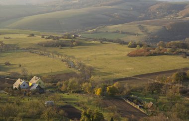 remote rural settlement in beautirul nature