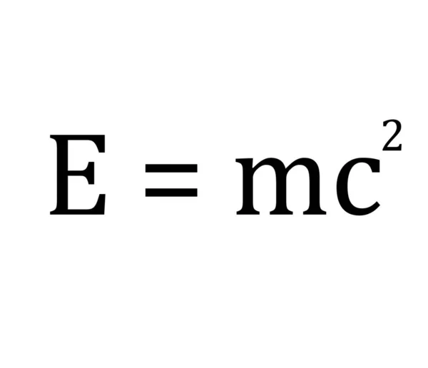 Einstein Relativitetsekvation Vit Bakgrund — Stock vektor