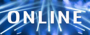 Canlı konser için canlı yayın. Etkinlikler gerçekleşirken çevrimiçi konser prodüksiyon konsepti gerçek zamanlı olarak yayınlanacak. Çevrimiçi konser konseri için sahne çevrimiçi canlı yayınlar