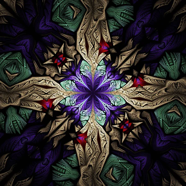 Abstract fractal mandala. — Stock Photo, Image