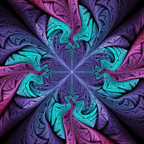 Mandala fractal abstrata . — Fotografia de Stock