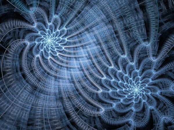 Fundo Espiral Fractal Abstrato Ilustração Gerada Por Computador — Fotografia de Stock