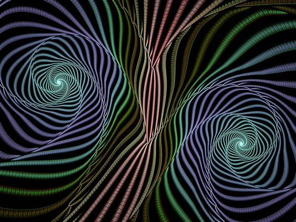 Fundo Espiral Fractal Abstrato Ilustração Gerada Por Computador — Fotografia de Stock