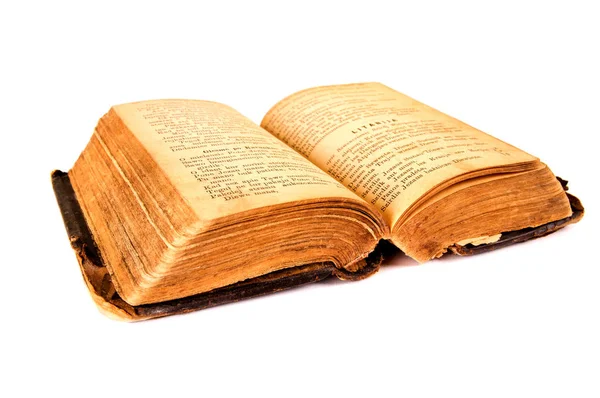 Biblia muy antigua . Imagen de stock