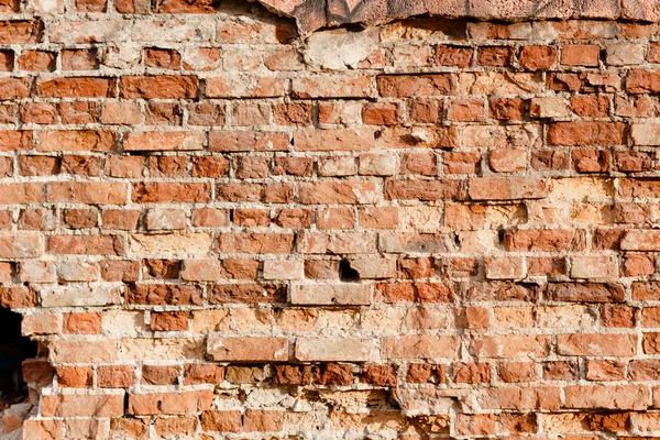 Rode oude bakstenen muur — Stockfoto