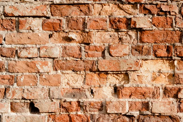 Rode oude bakstenen muur — Stockfoto