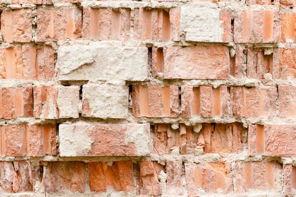 Rode oude bakstenen muur — Stockfoto