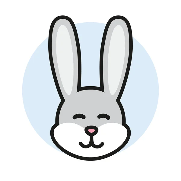 Tavşan, tavşan simgesi — Stok Vektör