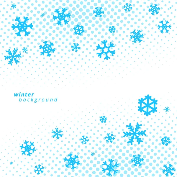 Schneeflocken auf weißem Hintergrund. Weihnachtsvektordesign — Stockvektor