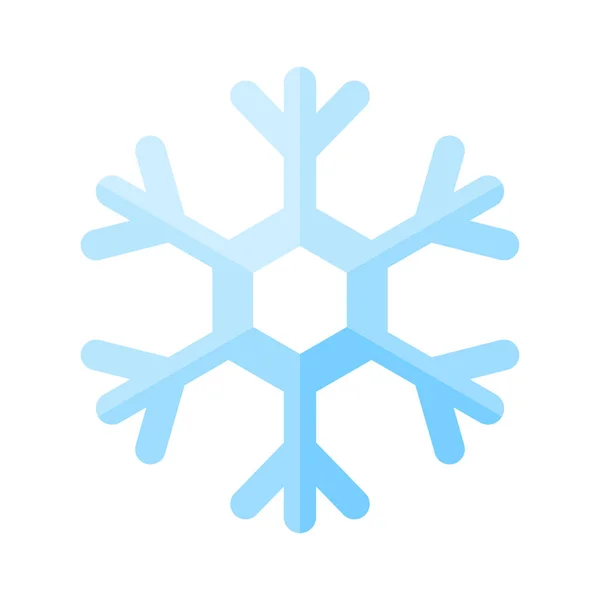 Snowflake blå crystal ikon — Stock vektor