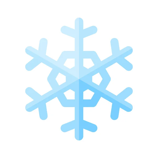 Snowflake ícone de cristal azul — Vetor de Stock