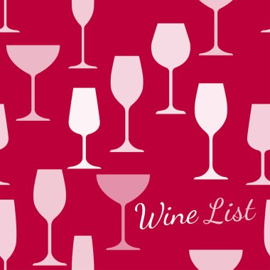 Restoran veya şarap bar menü tasarımı.