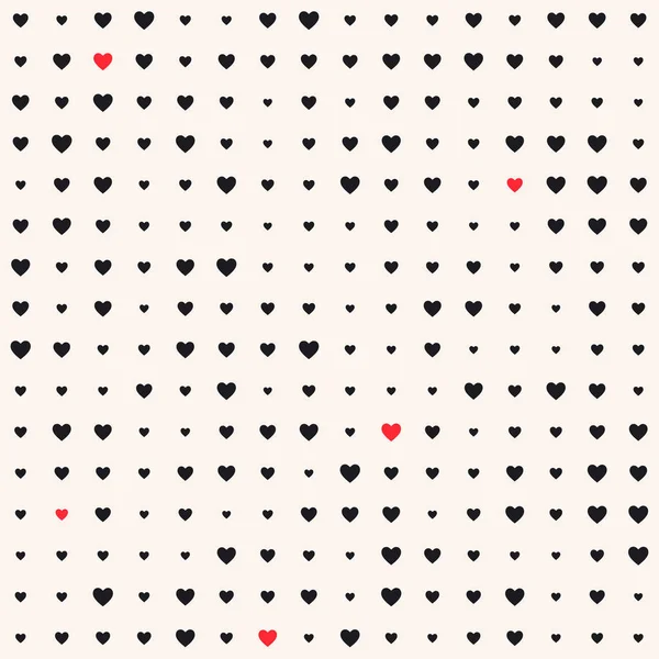 Des motifs sans couture avec des cœurs. Valentines fond de fête — Image vectorielle