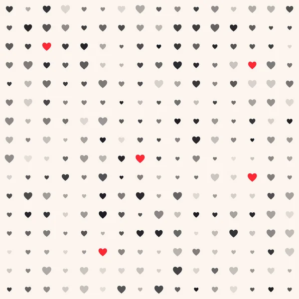 Nahtlose Muster mit Herzen. Hintergrund zum Valentinstag — Stockvektor