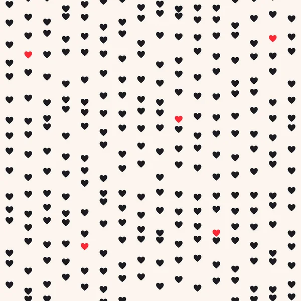 Des motifs sans couture avec des cœurs. Valentines fond de fête — Image vectorielle