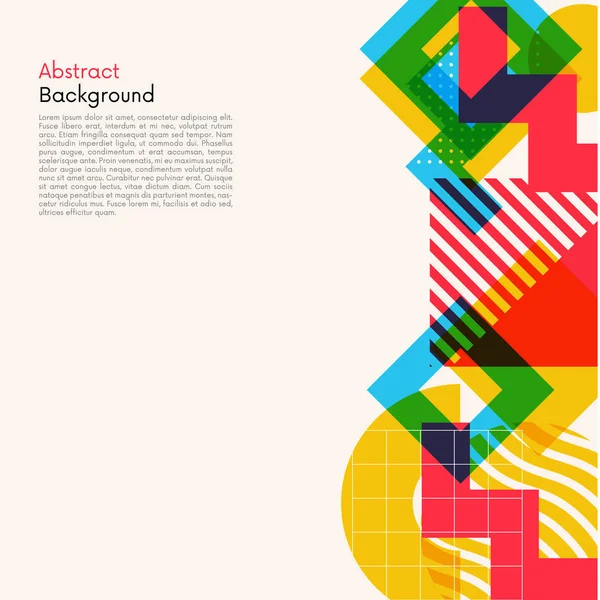 Moderner Stil abstrakte geometische Formen Hintergrund — Stockvektor