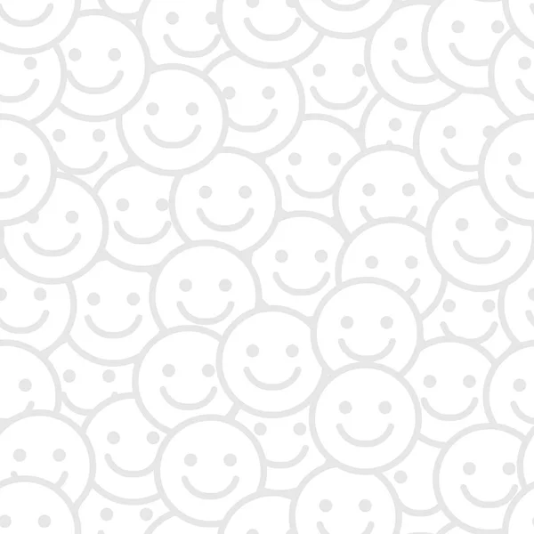 Smile Face Seamless Pattern — Stock Vector