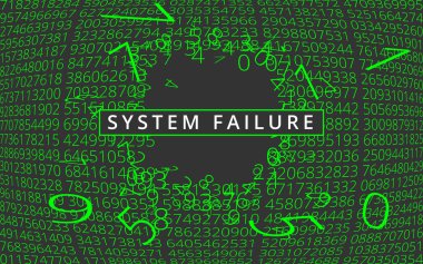 System failure background. clipart