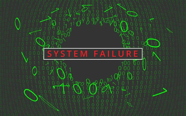 Pozadí selhání systému. — Stockový vektor