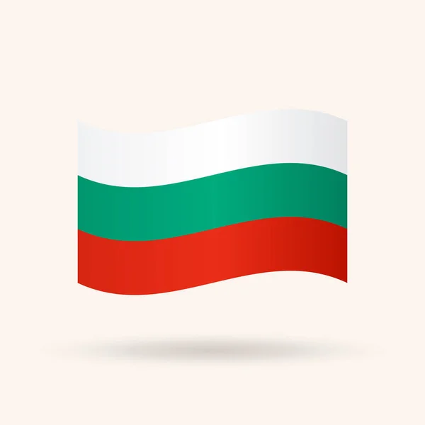 Flagge Bulgariens — Stockvektor