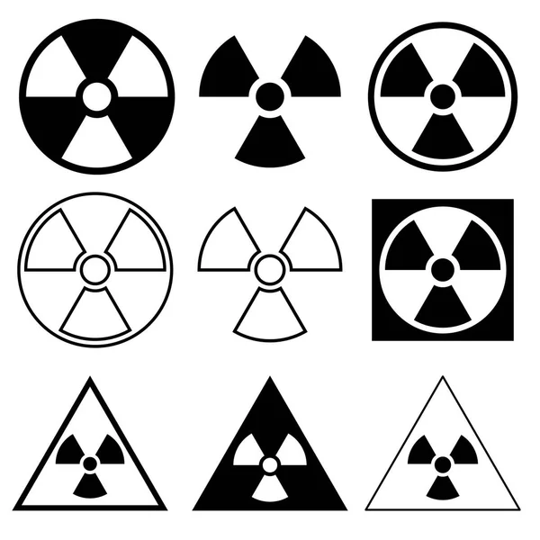 Знаки радиационного знака — стоковый вектор