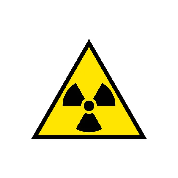 Símbolo do sinal de perigo de radiação — Vetor de Stock
