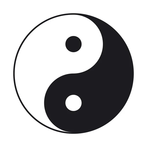Simbolo yin e yang — Vettoriale Stock