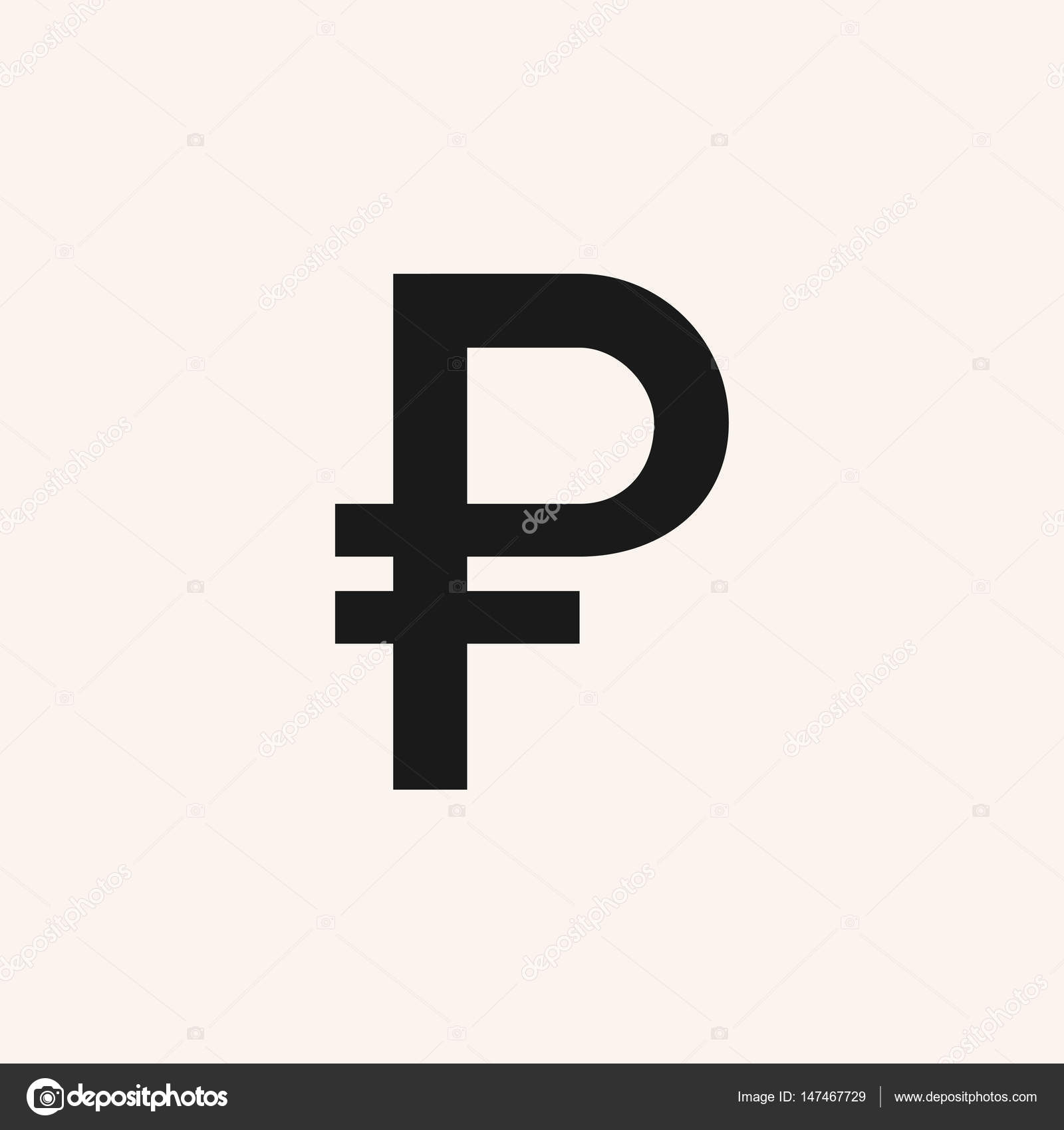 ルーブル記号アイコン ストックベクター ©Sergt 147467729