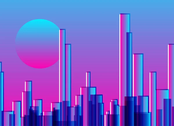 Абстрактное градиентное цифровое искусство — стоковый вектор